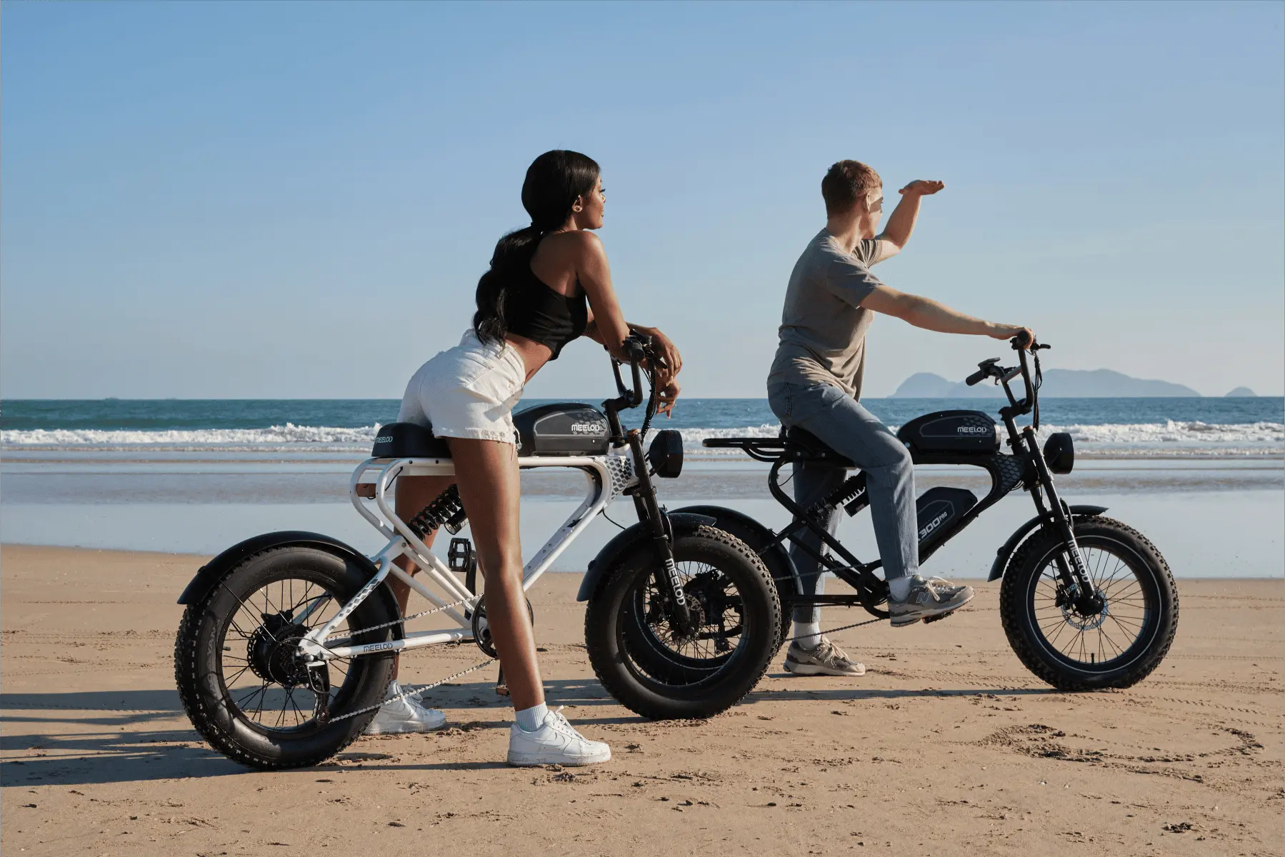 Moped ebike for college students parked on campus