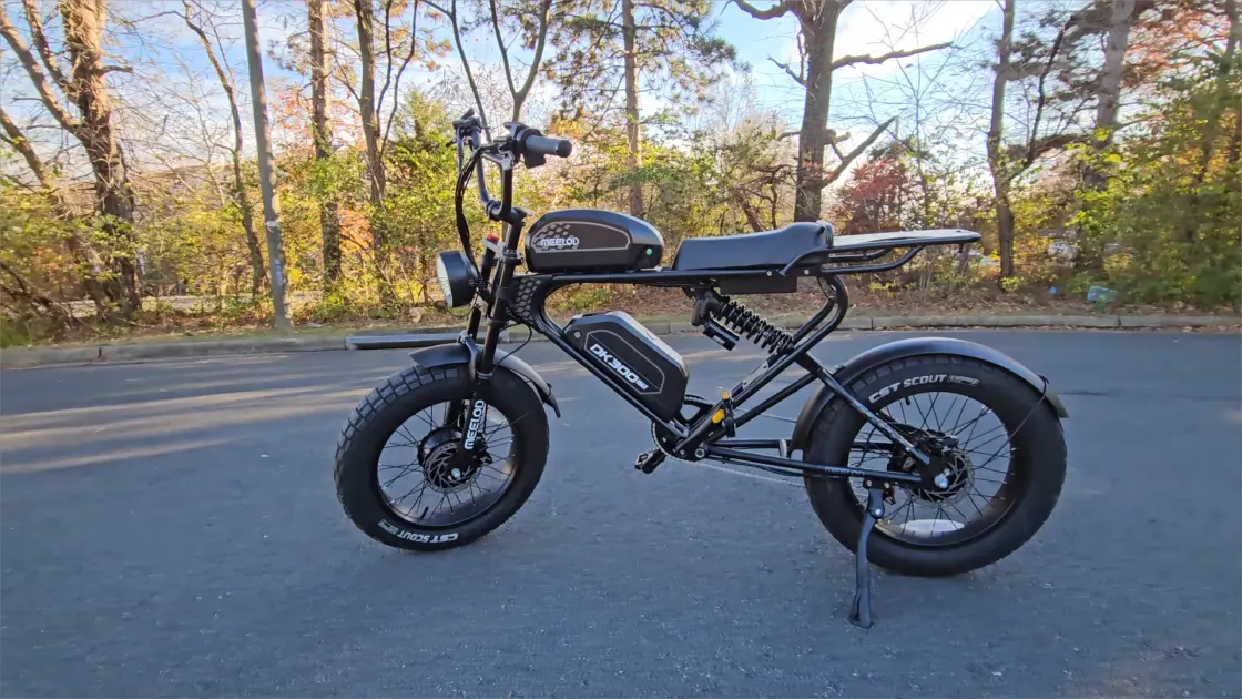fat tire e-bike on city bike lane