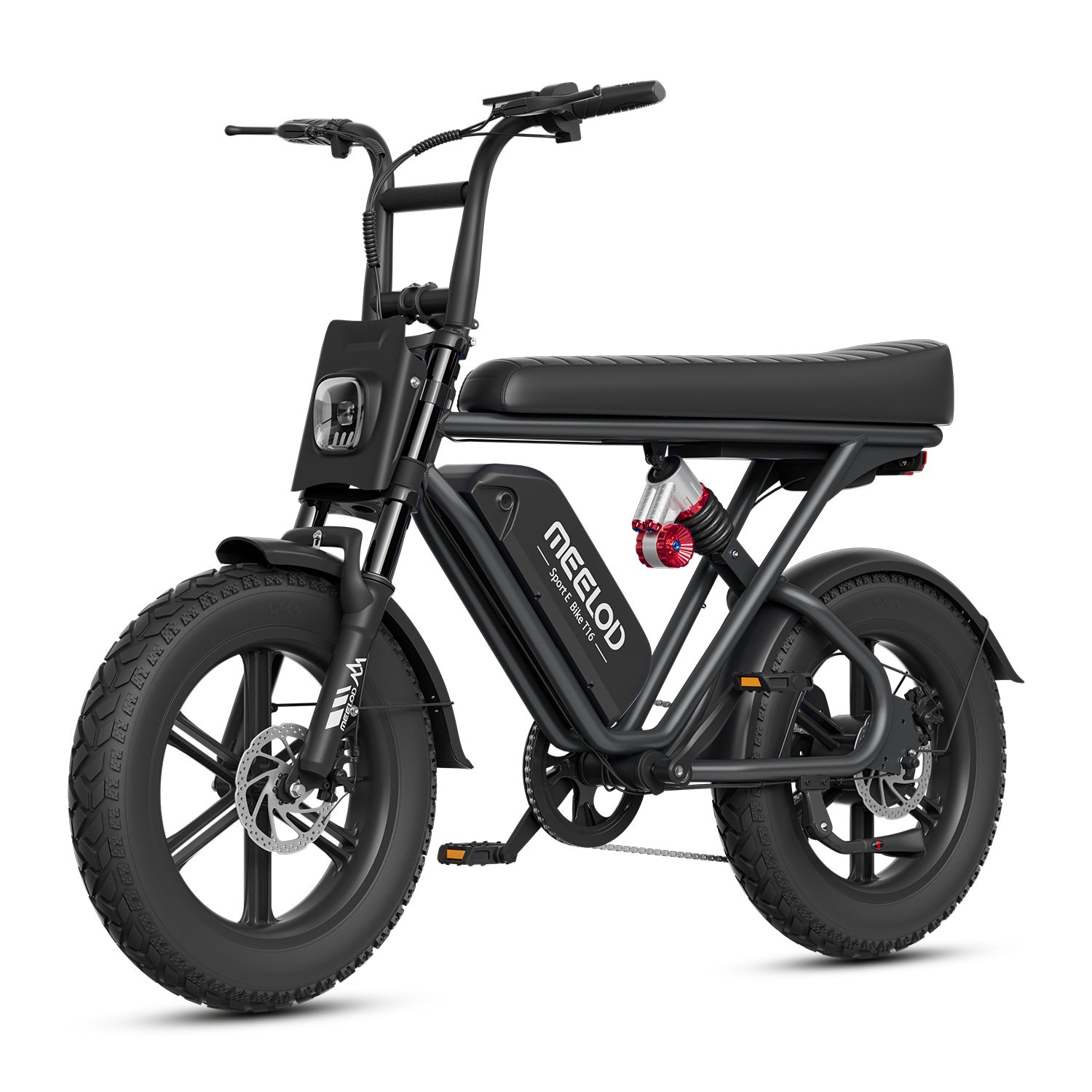 Black Meelod fat tire ebike T16