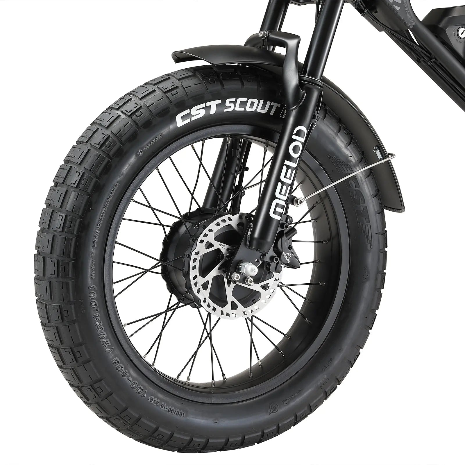 MEELOD DK300MAX Fat Tire Detail View