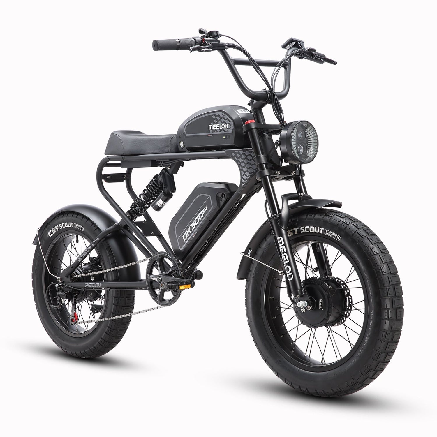 MEELOD DK300MAX Dual Motor Full Suspensions Electric Bike 2400W 48v40AH ...